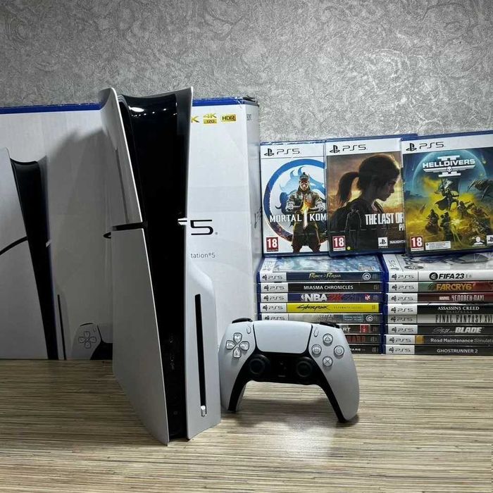SALE -35% Приставка PlayStation 5 Slim | 1000Gb | Стан 7 | + 3 Ігри