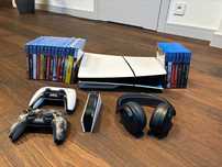 PlayStation 5 + Akcesoria + Gry