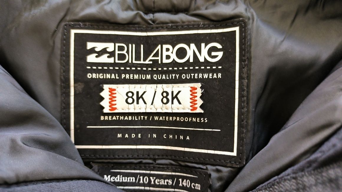 Calças de Ski Billabong Tamanho 10 anos