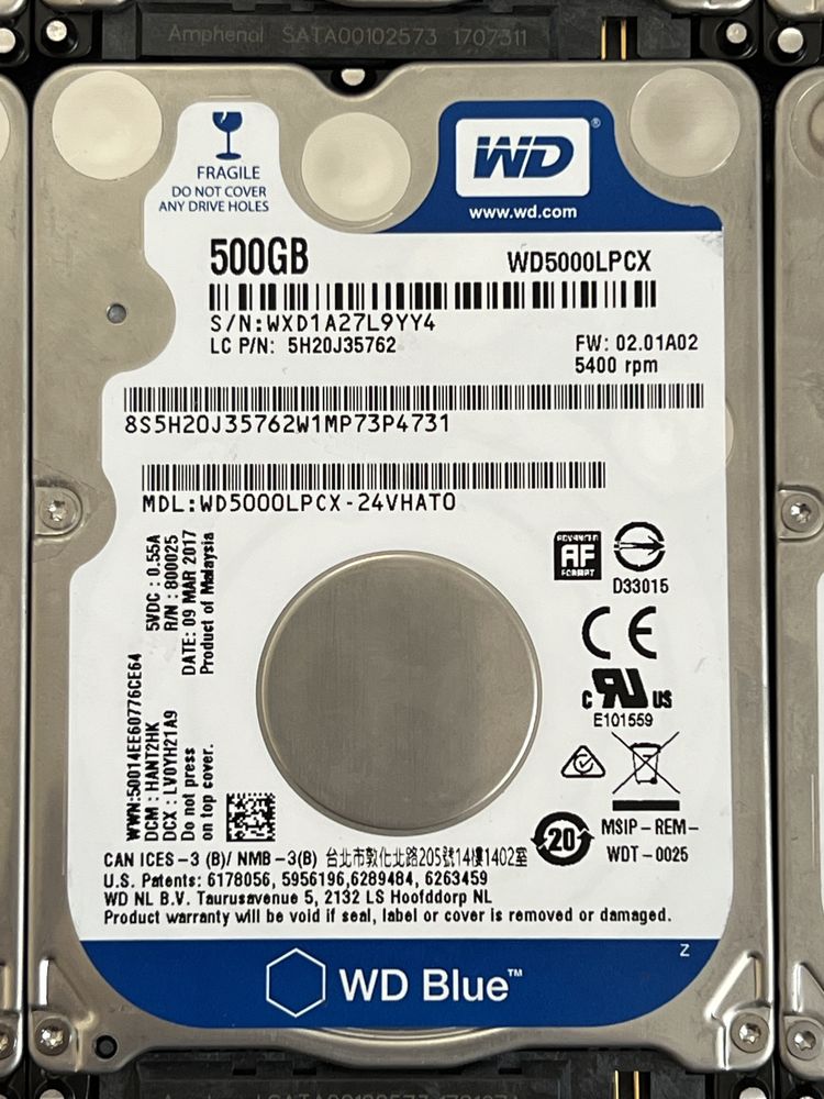 Жорсткий диск WD Blue 2.5 "WD5000LPCX (Б/)