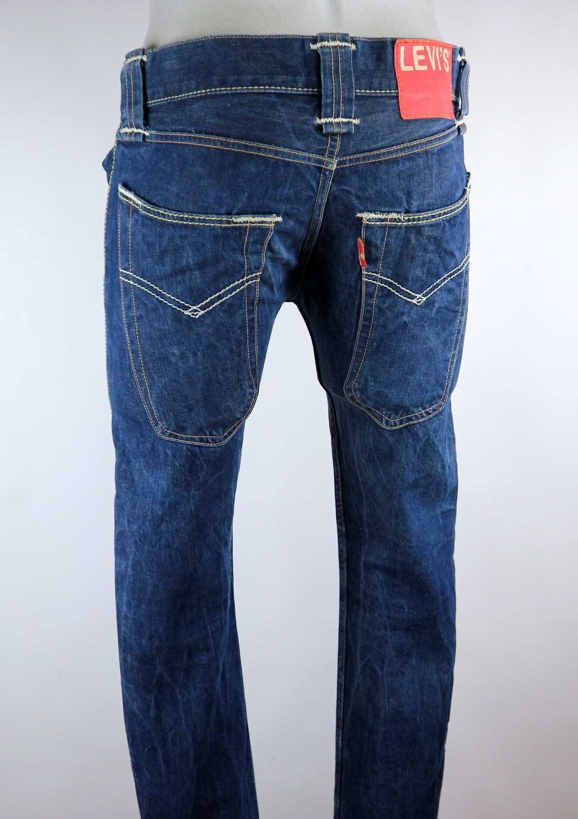 Levis 917 Skinny retro spodnie jeansy W28 L32 pas 2 x 41 cm