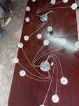 Dwa zyrandole sufitowe