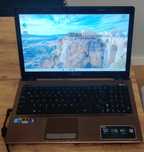 Laptop ASUS K53S i3 2x2.10GHz GT520m 6GB RAM 128GB SSD Windows10+torba