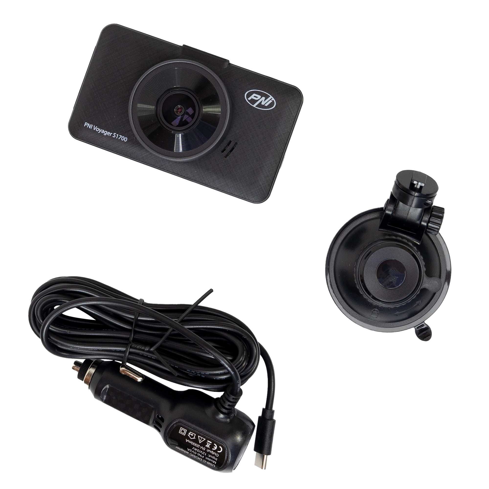 Kamera samochodowa rejestrator DVR PNI S1700 4K UHD G-sensor 12/24V