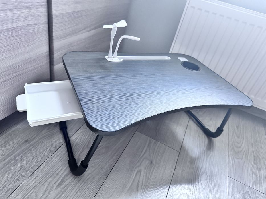 Stolik rozkladany nowy + wiatrak i lampka