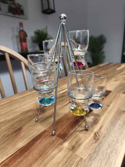 Set copos shots com suporte