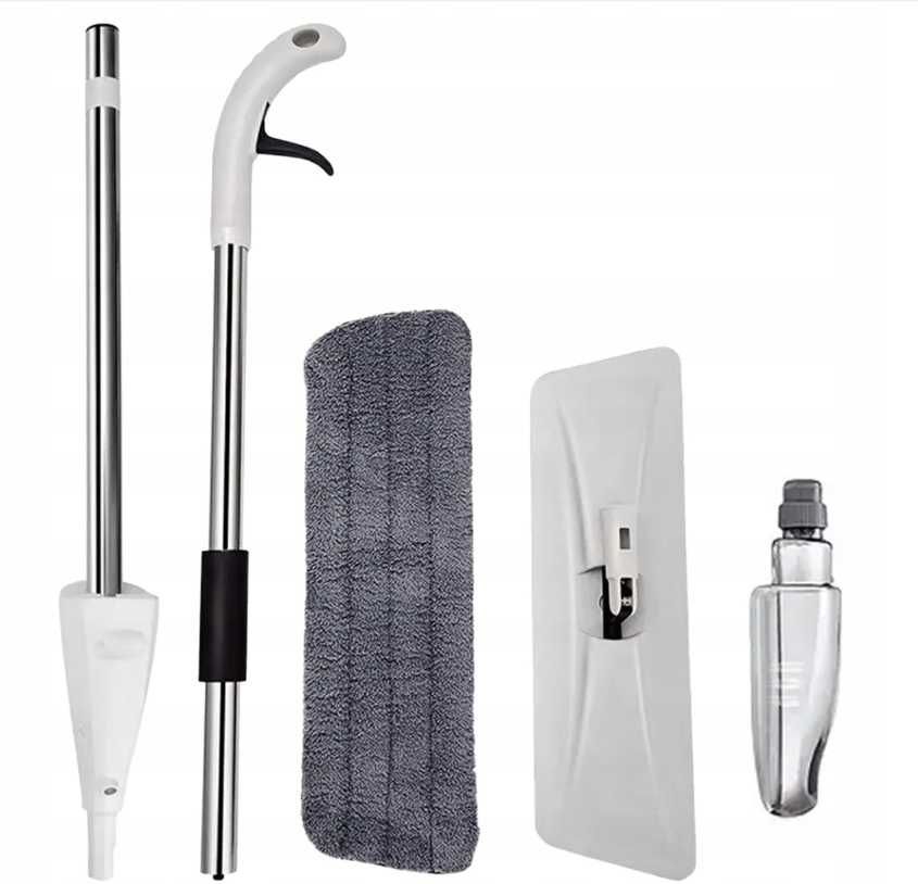 MOP ZE SPRYSKIWACZEM  długi 120cm 350ml + 3X mikrofibra wkłady 3sztuk