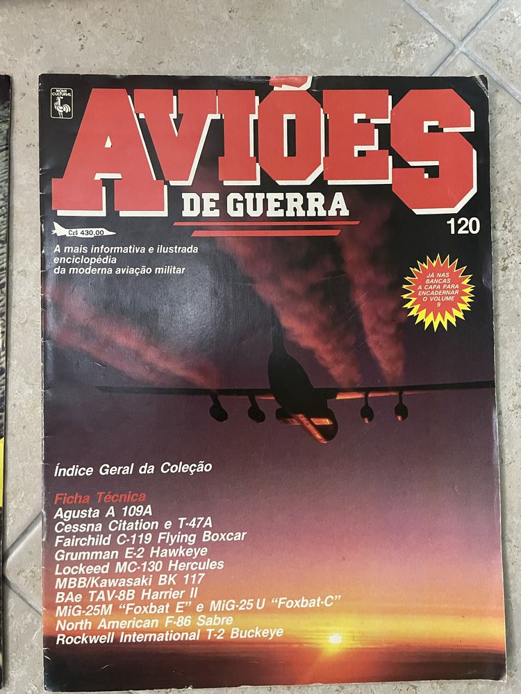 Revistas sobre Aviões de Guerra coleção