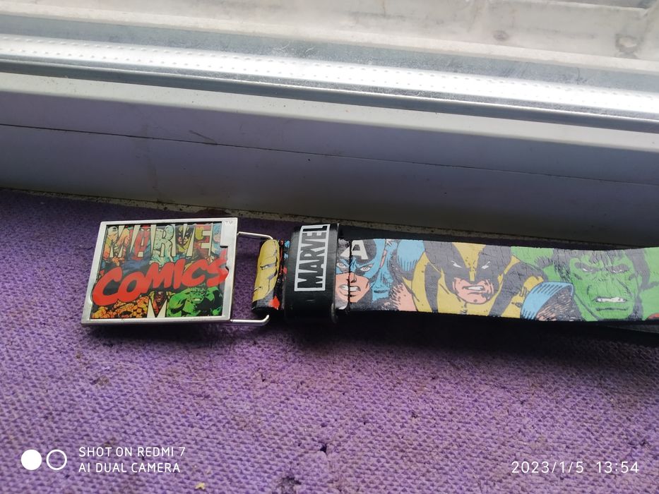 Ремень Marvel, 83 cm с пряжкой, оригинал