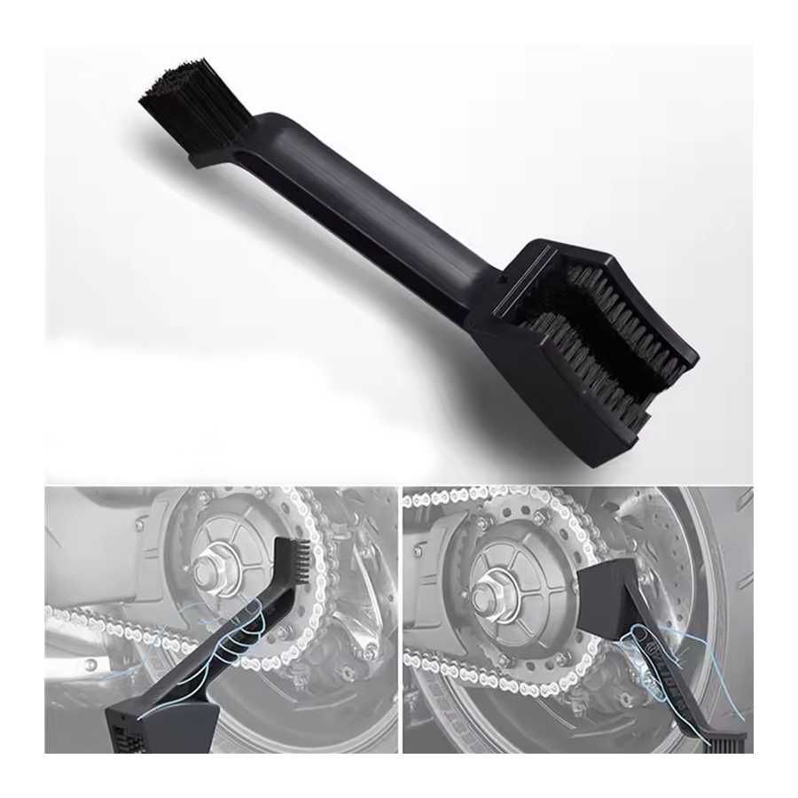 Escova de limpeza para correntes de moto