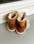 Buty niechodki / Buciki niechodki zimowe zapinane na rzep