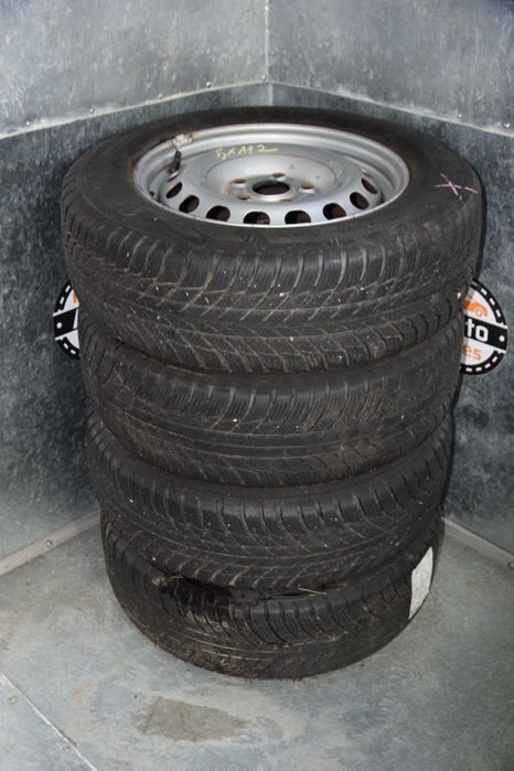 Opony zimowe + felgi stalowe Bridgestone R15 195/65 5x112 ET47