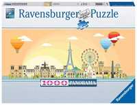 Puzzle 1000 Panoramiczne Paryż, Ravensburger