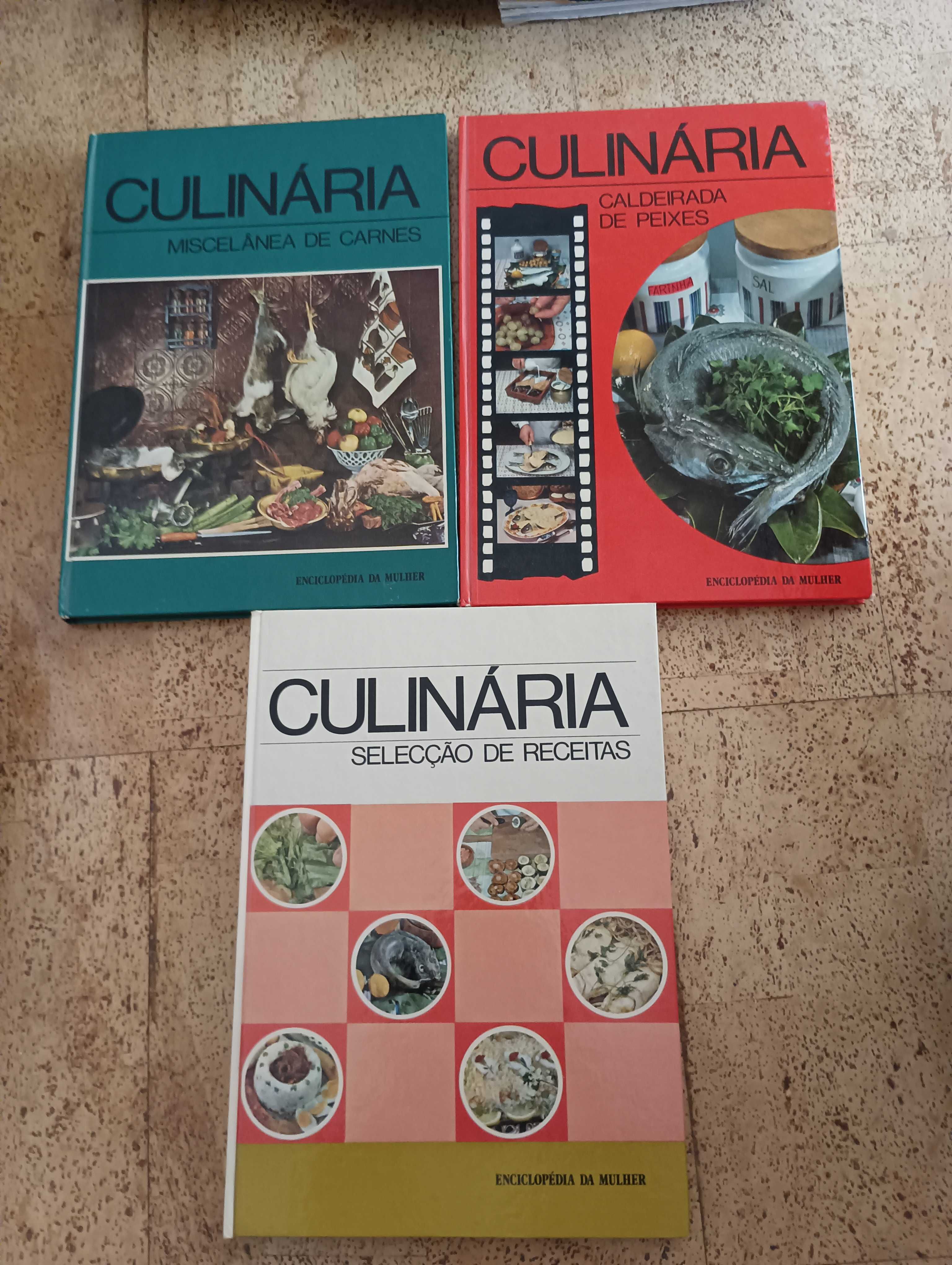 Livros antigos de culinária