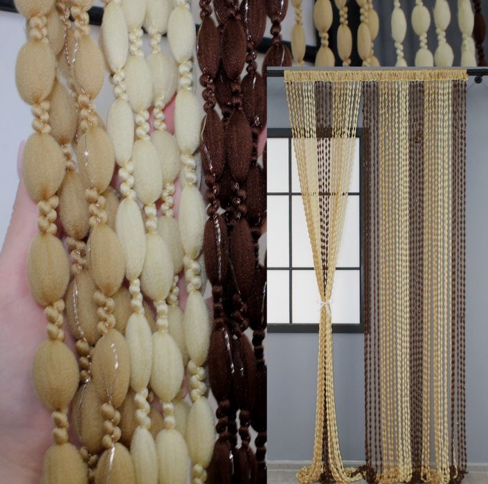 Плюшеві Штори нитки Дощ шиніл тюль гардини