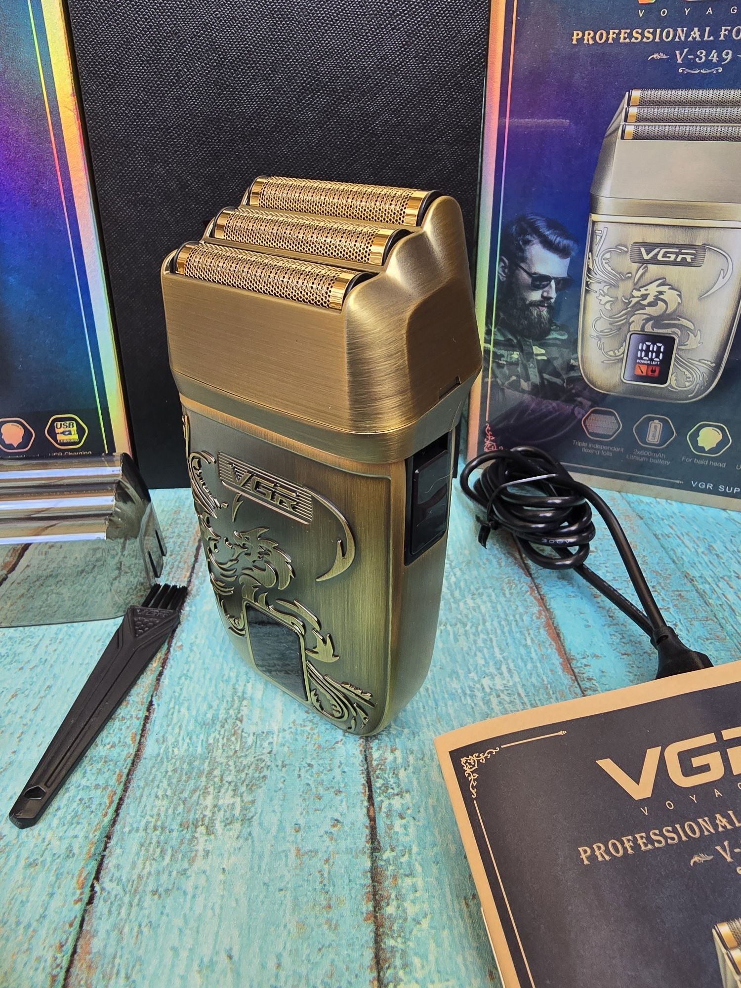 Професійний ‼️ шейвер VGR 349  бритва для бороди голови  электробритва