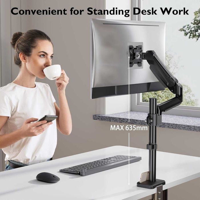 Suporte de Monitor Desk Mount with Gas Spring 1 Monitor 13"-34"