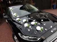 Dekoracja na samochód stroik na auto ślubne