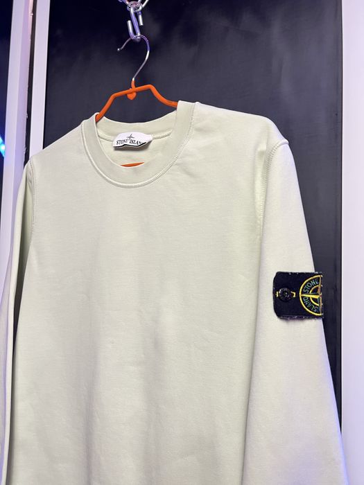 Темно лимонний світшот від бренду Stone Island оригінал свитшот