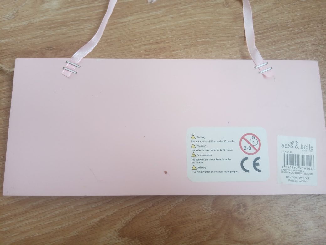 Placa para quarto com fada
