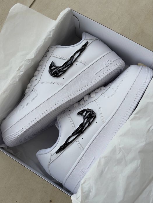 Є В НАЯВНОСТІ‼️Кросівки Nike Air Force 1 Low Molten Metal (Білий Свуш)