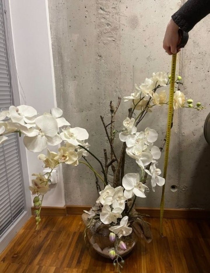 KOMPOZYCJA z orchidei - na recepcję, do salonu, b. duża - PIĘKNA!