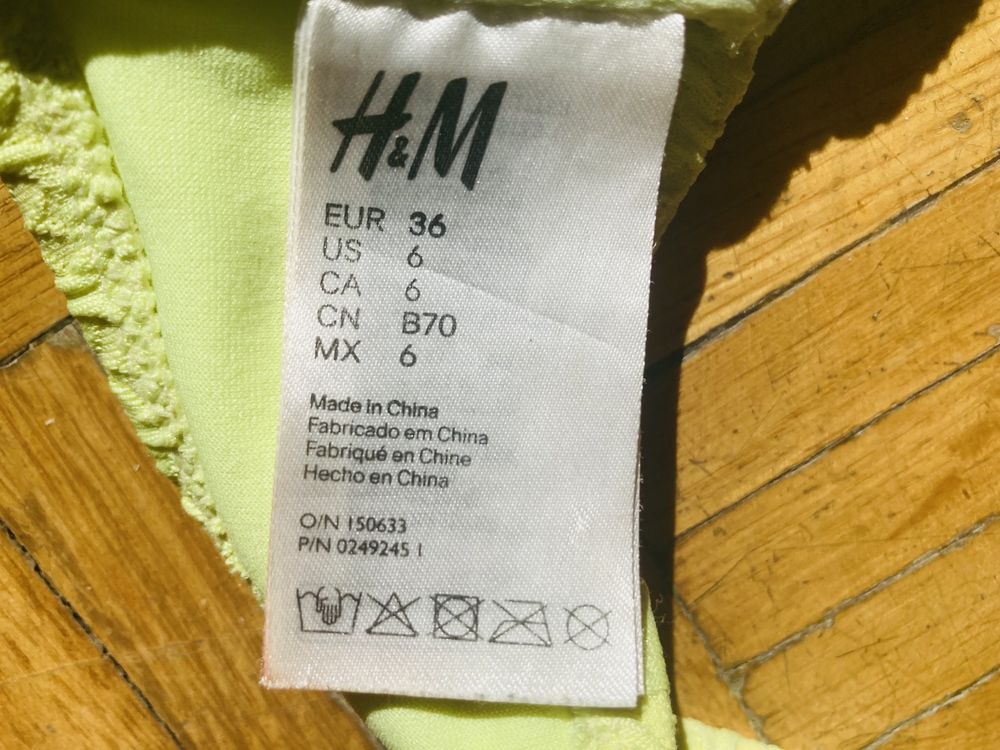 Noenowowa góra od bikini H&M rozm 36