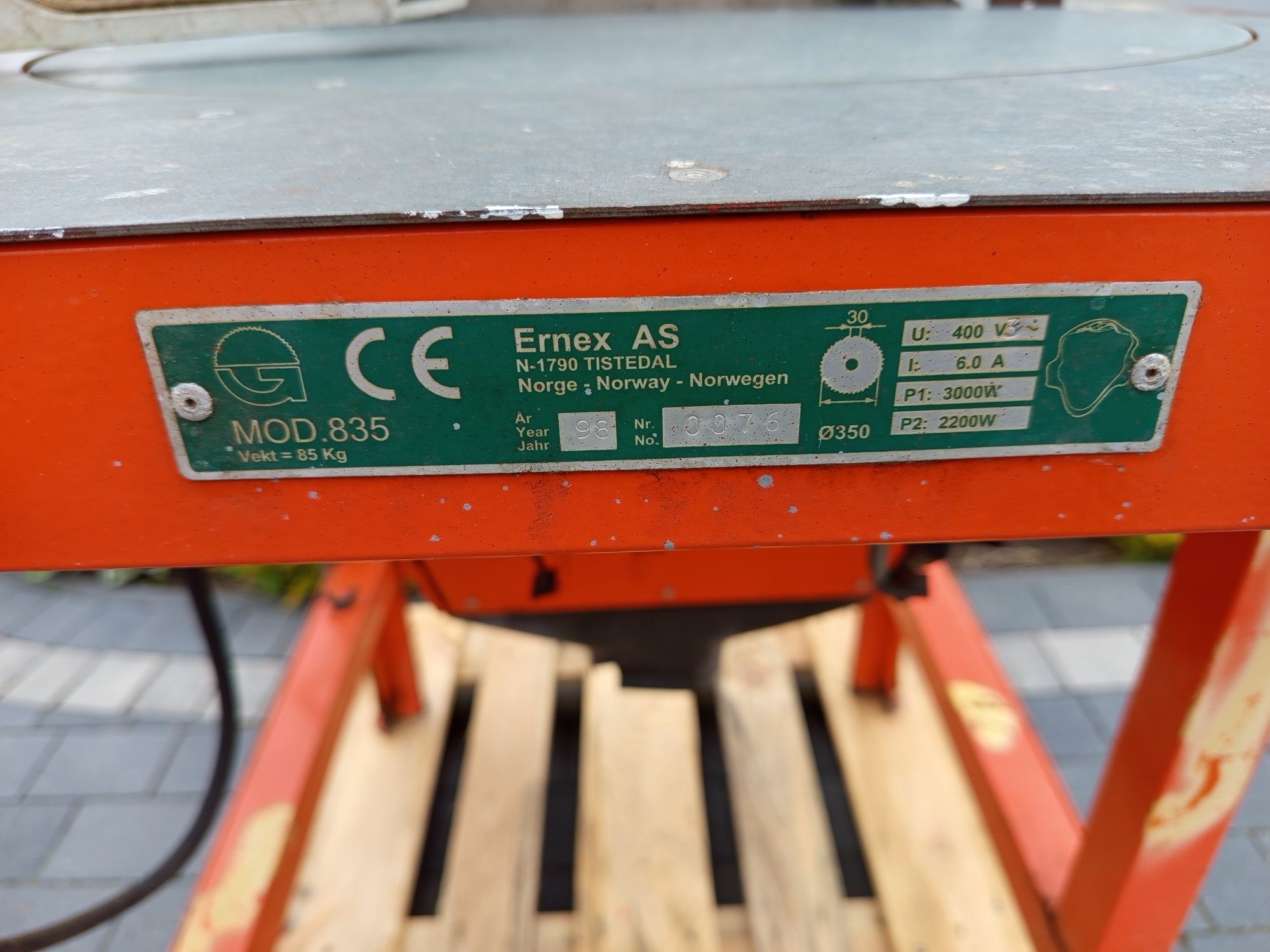Krajzega Ernex Piła Tarczowa Stołowa Cyrkularka DeWalt Bosch Elektra