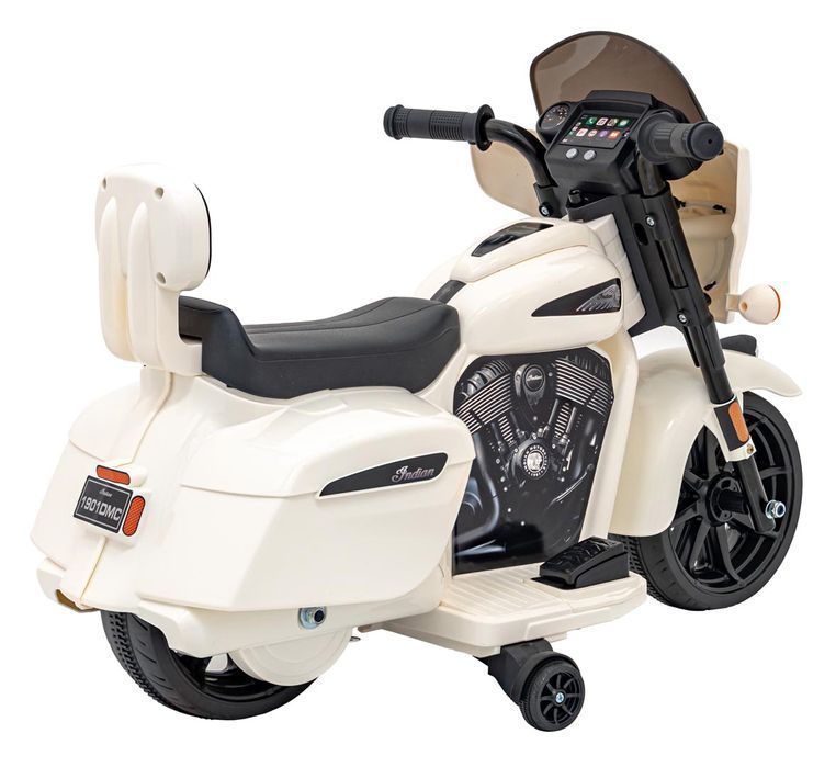 Chopper Indian biały elektryczny motorek dzieci - EkstraZabawki.pl