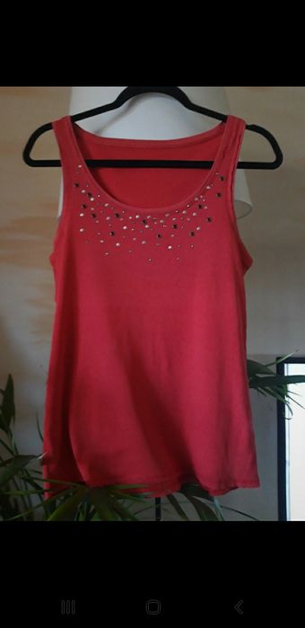 Bluzka damska bez rękawów top S/M/L