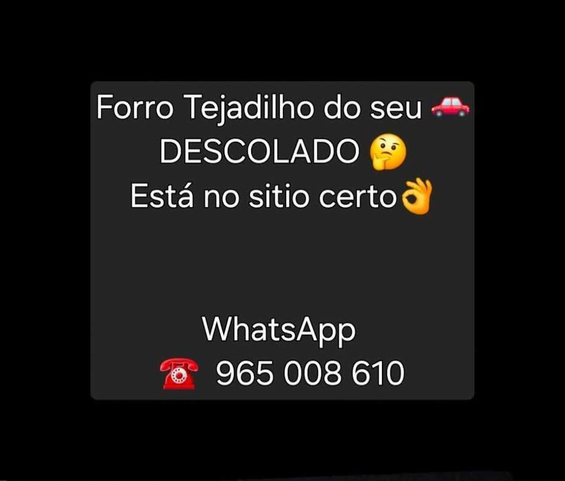 Substituir Forro do tejadilho Várias Marcas