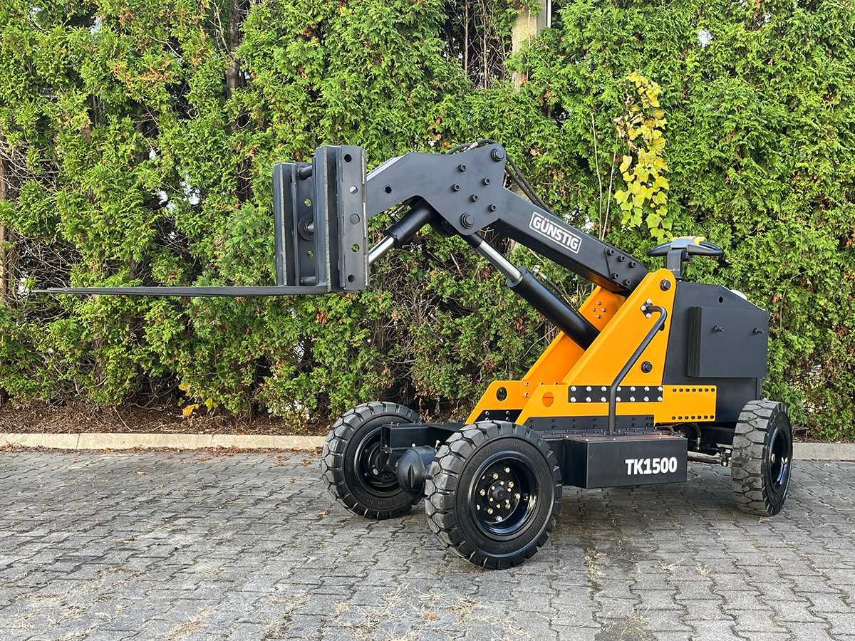 Elektryczna miniładowarka kołowa Günstig TK1500 udźwig 1300kg ładowacz