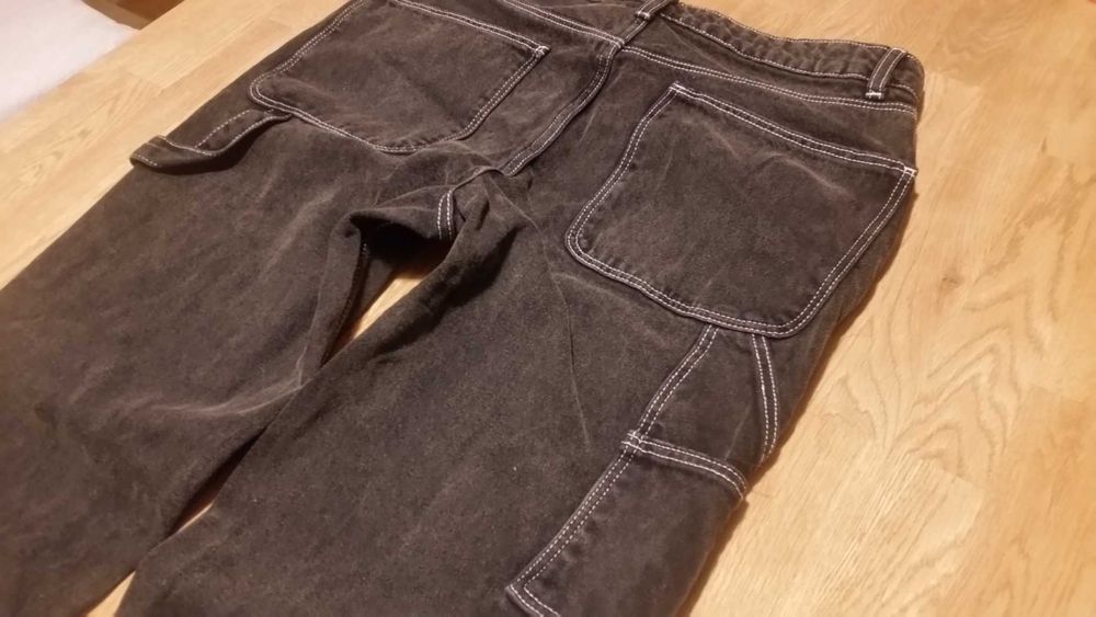 DLA WYSOKIEGO szerokie CARPENTER Y2K skate W32 L34 loose baggy 33 L36