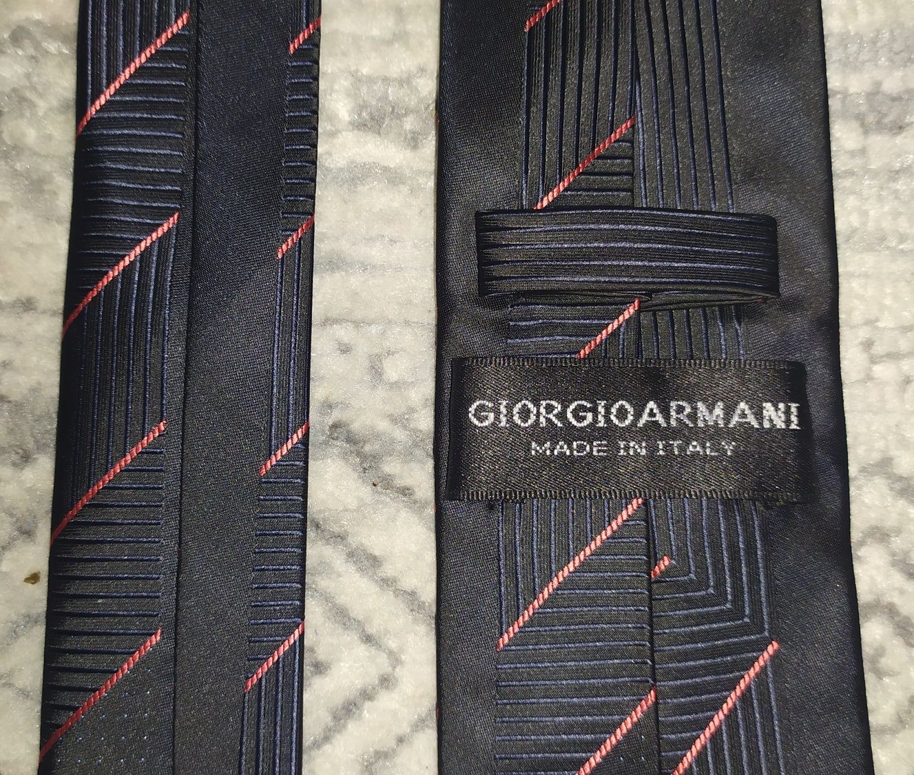Krawat jedwabny Giorgio Armani NOWY Italy