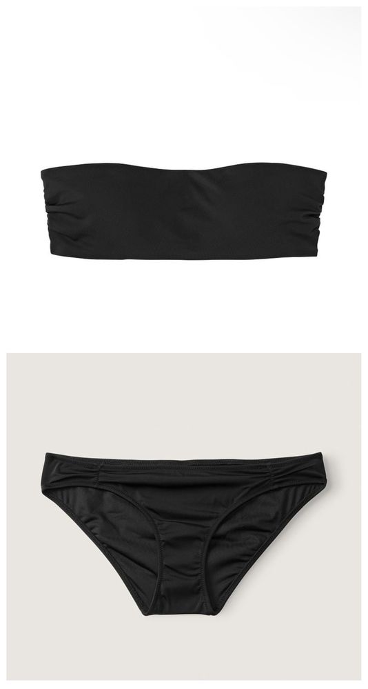 Купальник Victorias secret Виктория сикрет pink чёрный