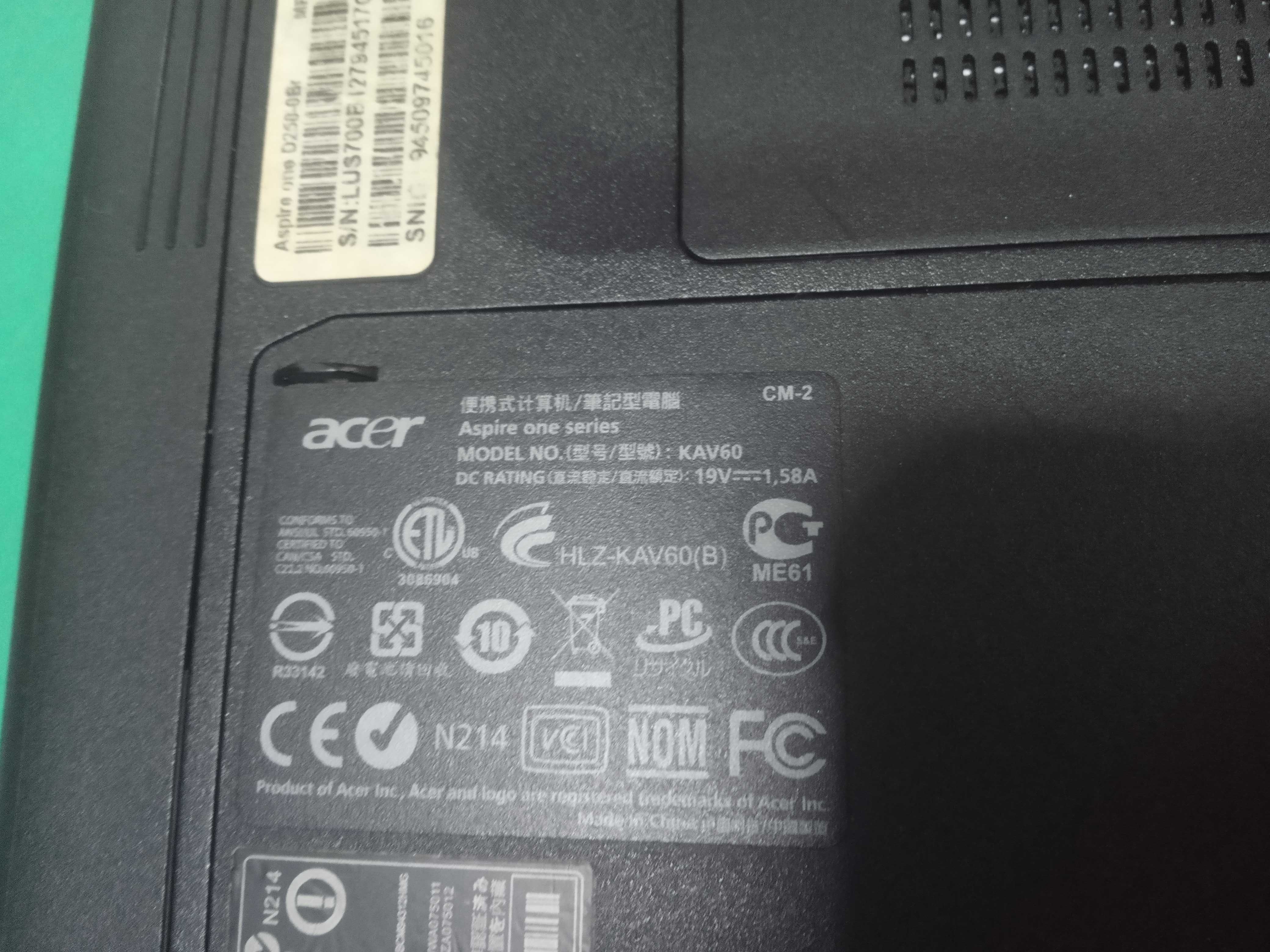 Ноутбук Acer aspire D250-0Br