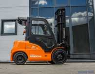 Nowy wózek widłowy elektryczny LI-ION - kabina - 3500 kg - HANGCHA