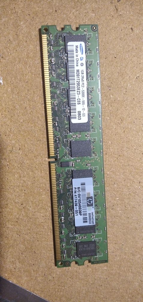 Pamięć RAM 1 GB, 667MHz, PC2-5300, DDR2-SDRam, ECC