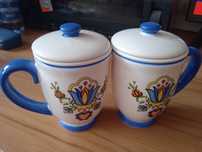Kubki ceramiczne z zaparzaczem