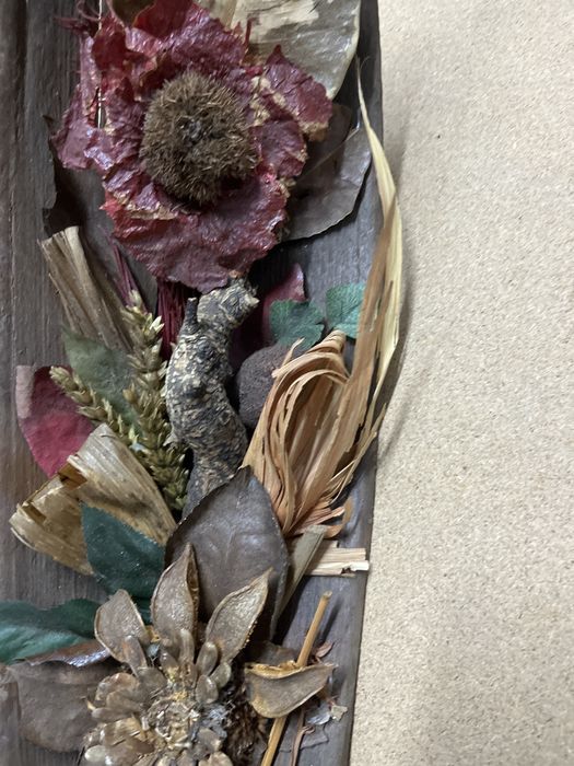 Arranjo com flores secas