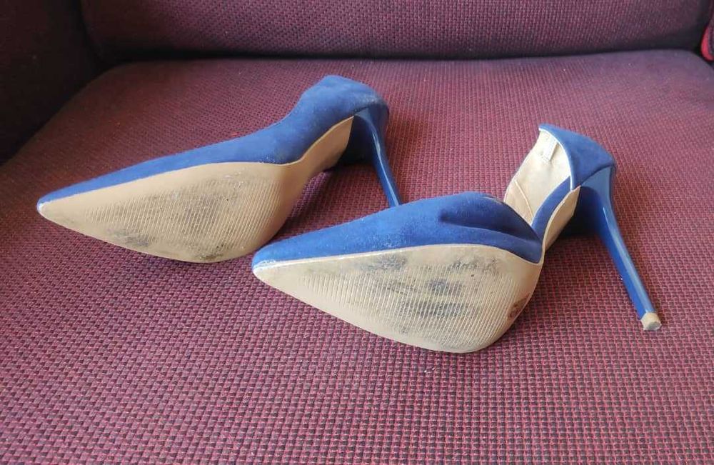 Sapato Salto Alto  - 38 azul