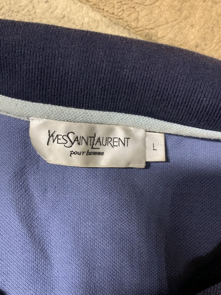 Поло футболка YvesSaintLaurent санлоран футболка L розмір оріг big log