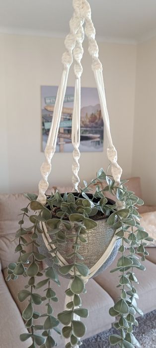 Suporte vasos macramé