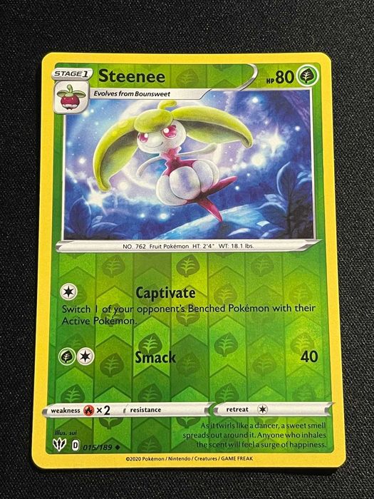 Carta Pokémon Steenee 15/189 Darkness Ablaze