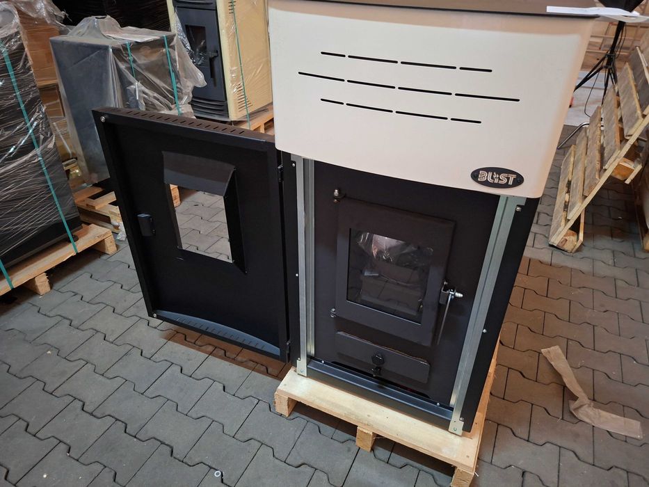 Piec Kocioł na pellet BLIST Sahara 21KW z płaszczem wodnym ECODESIGN