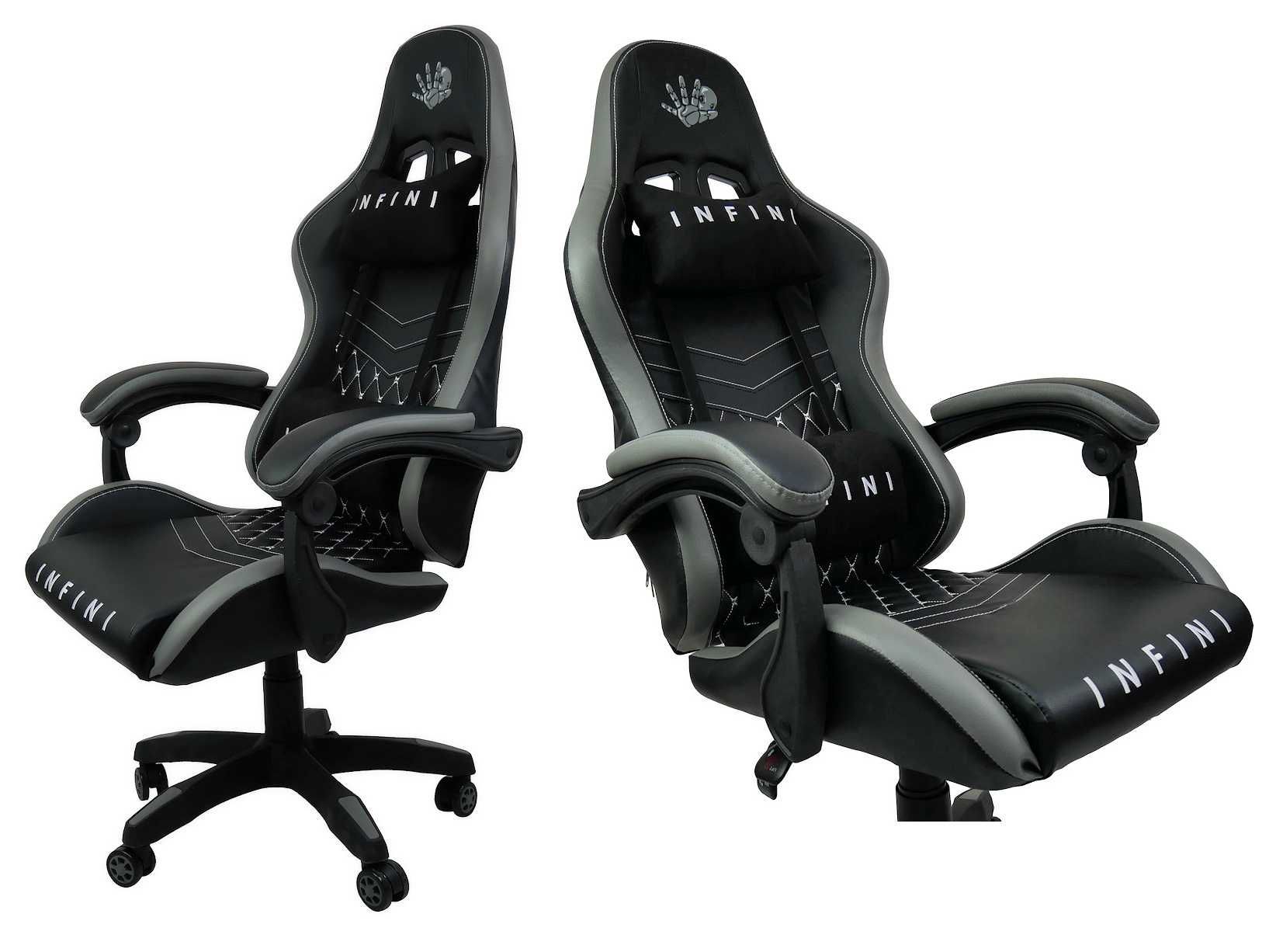 Fotel Gamingowy dla Gracza Infini Five Black/Grey