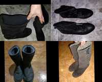 calçado - botas castanhas / cinzentas / pretas – tamanho 38 (varias)