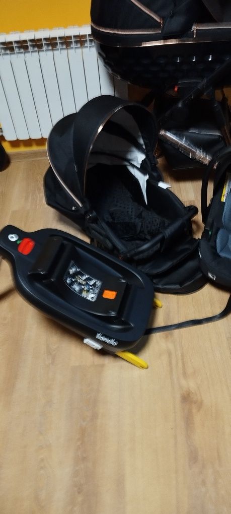 Wózek 4w1 nowy elegancki zestaw Baza ISOFIX