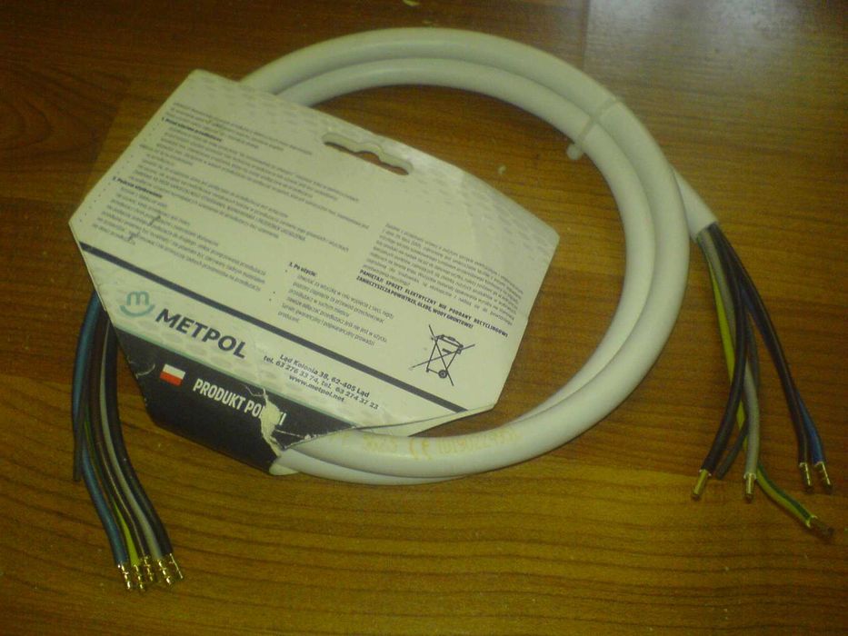 Przewód Przyłączeniowy H05VV-F 5G2,5, L=1500 5x2,5 mm² NOWY Nieużywany