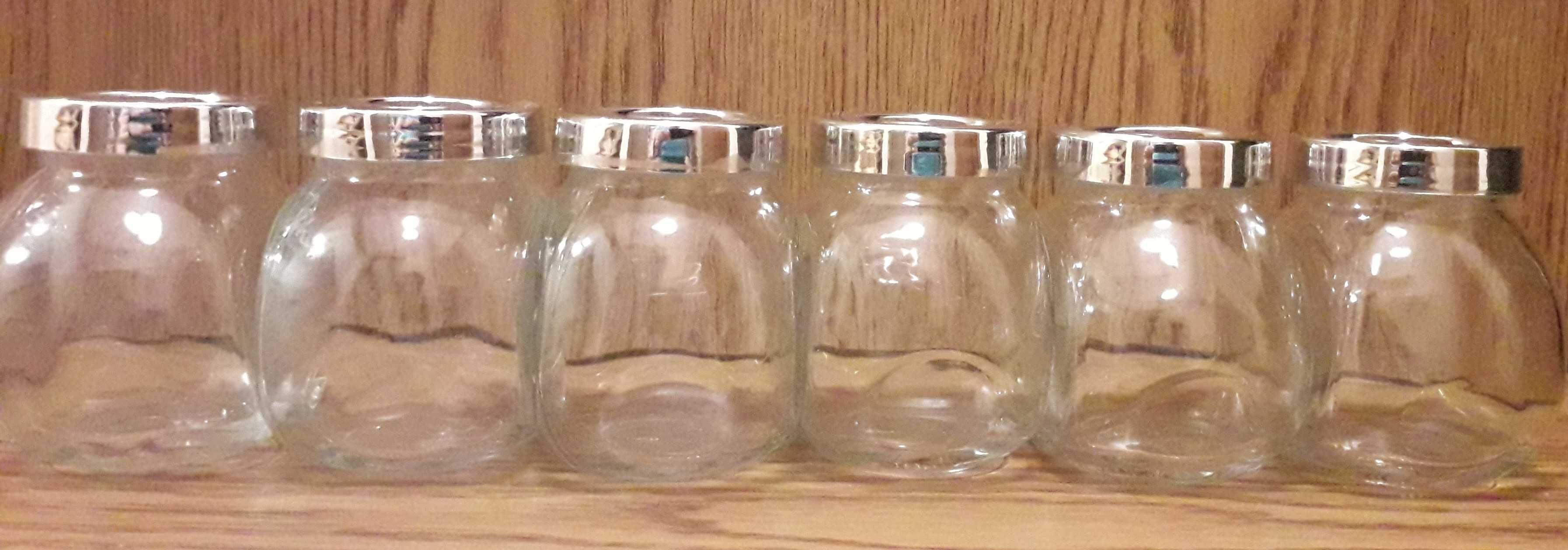 pojemniki szklane IKEA na przyprawy-6 sztuk